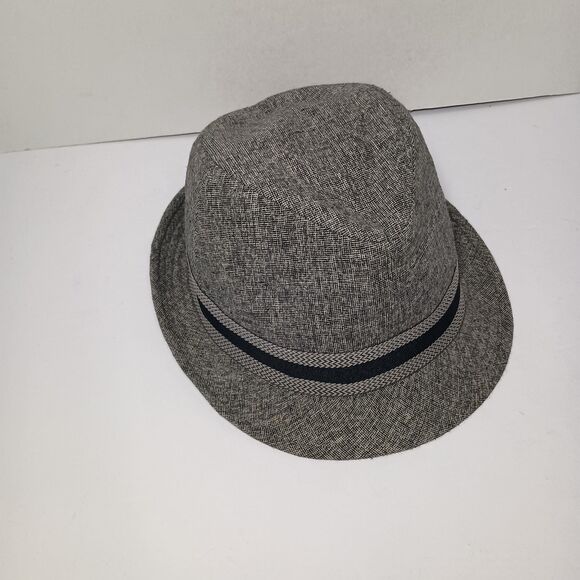 Vintage Stetson Gray Wool Tweed Fedora Hat Size 7 3/8 Cap Sherlock Holmes - Picture 8 of 15